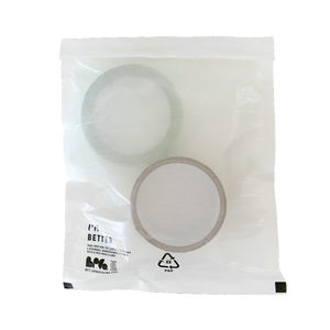 White Better Packaging glassine bag containing two rolls of tape
