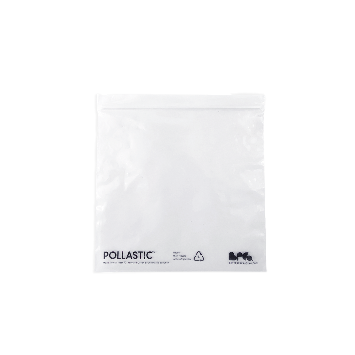 Medium Better Packaging POLLAST!C Zip lock bag on a transparent background