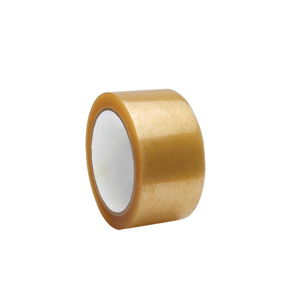 Better Packaging compostable brown tape roll on a transparent background.